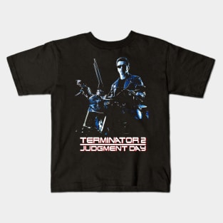 The Man Of The Future Terminators Juogment Day Kids T-Shirt